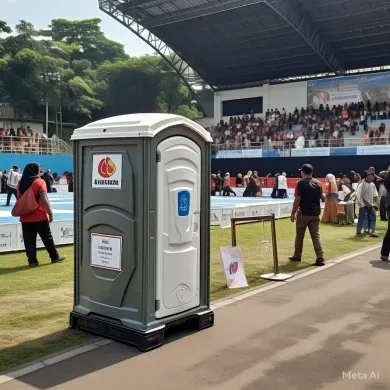 Nyaman dengan Toilet Portable di Event Silat Malang